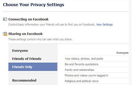 facebook privacy 